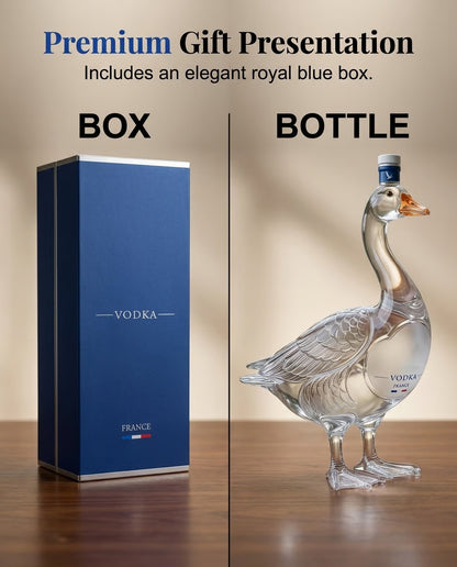 Goose Shaped Glass Liquor Decanter