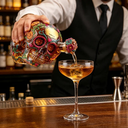 🔥🍷Limited edition Day of the Dead tequila bottle🎁