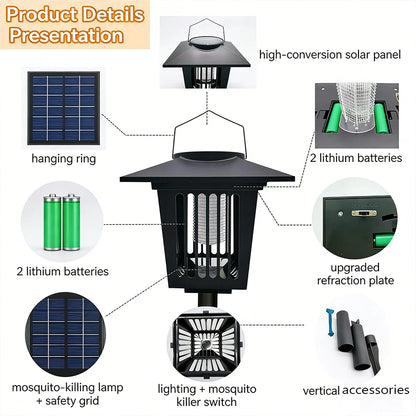 Solar Bug Zapper Lamp