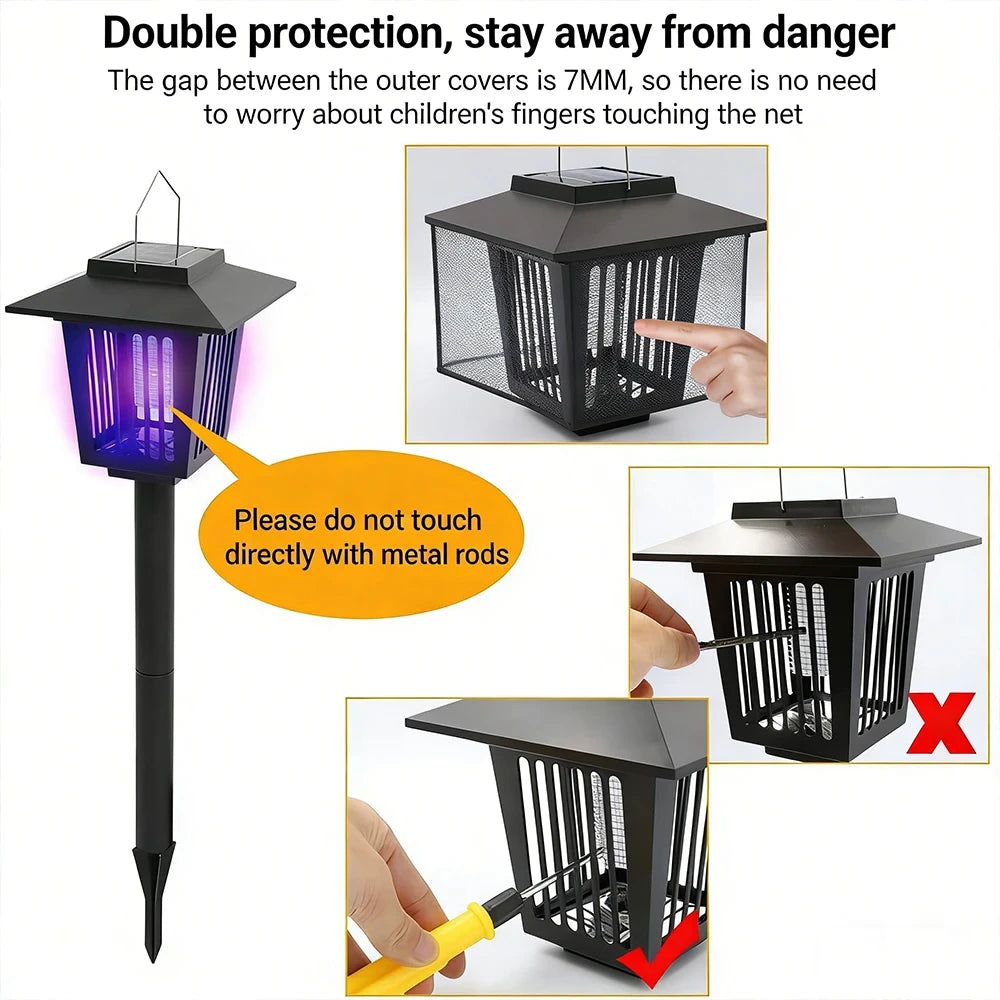 Solar Bug Zapper Lamp