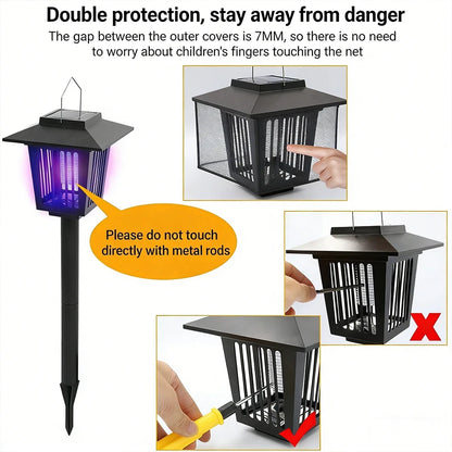 Solar Bug Zapper Lamp