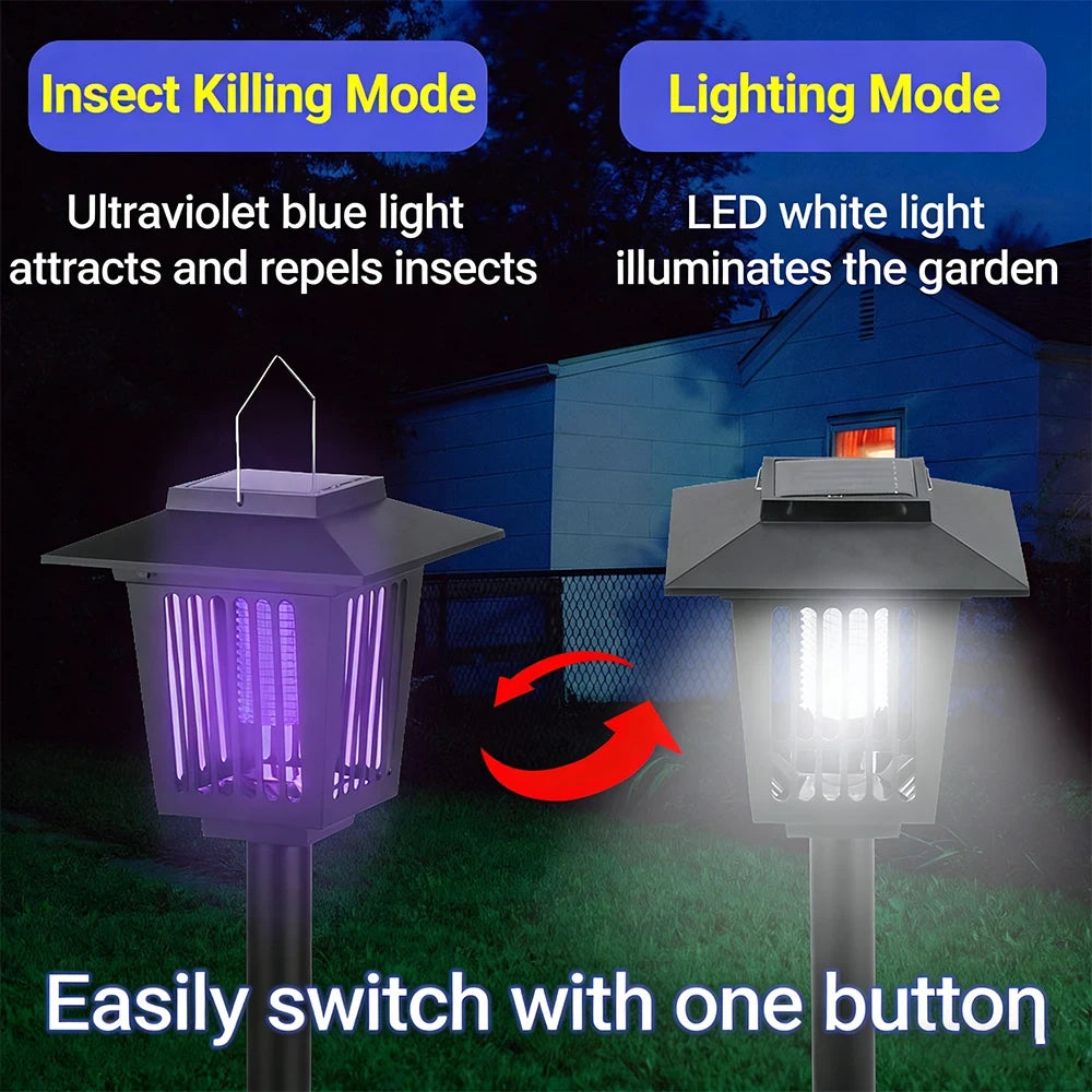 Solar Bug Zapper Lamp