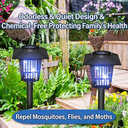 Solar Bug Zapper Lamp