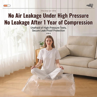 📦 Large-Capacity Vacuum Bags – No Pump Needed! 💨✨