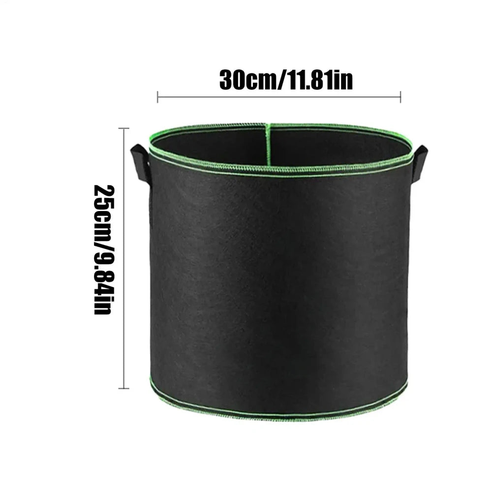 🌱 5-Pack 5 Gallon Grow Bags – Heavy Duty Aeration Fabric Pots with Handles for Vegetables, Flowers & Fruits 🪴