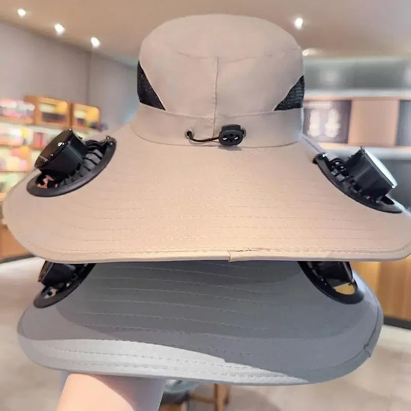 Solar Powered Cooling Bucket Hat