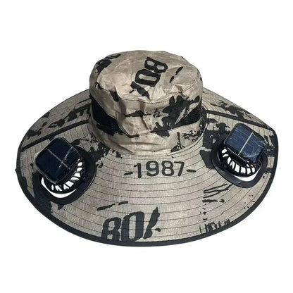 Solar Powered Cooling Bucket Hat