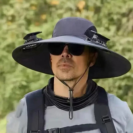 Solar Powered Cooling Bucket Hat
