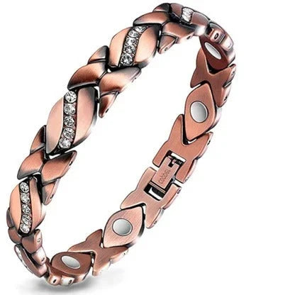 🔥🔥2026 Newest 99.99% Copper magnetic bracelet--Relieve fatigue and promote blood circulation