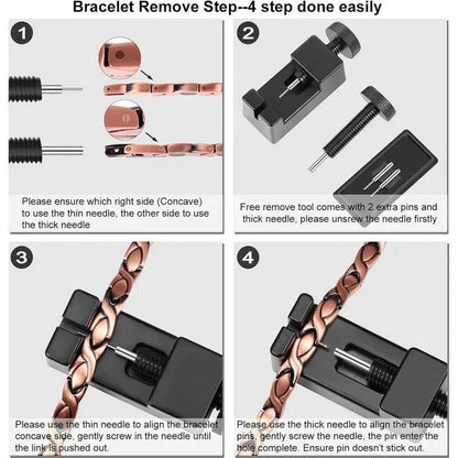 🔥🔥2026 Newest 99.99% Copper magnetic bracelet--Relieve fatigue and promote blood circulation