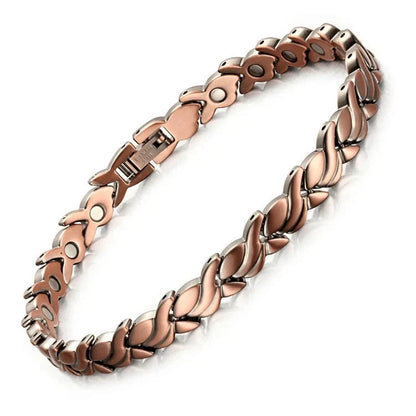 🔥🔥2026 Newest 99.99% Copper magnetic bracelet--Relieve fatigue and promote blood circulation