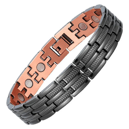 🔥🔥2026 Newest 99.99% Copper magnetic bracelet--Relieve fatigue and promote blood circulation