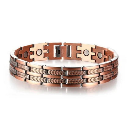 🔥🔥2026 Newest 99.99% Copper magnetic bracelet--Relieve fatigue and promote blood circulation