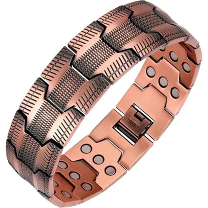 🔥🔥2026 Newest 99.99% Copper magnetic bracelet--Relieve fatigue and promote blood circulation