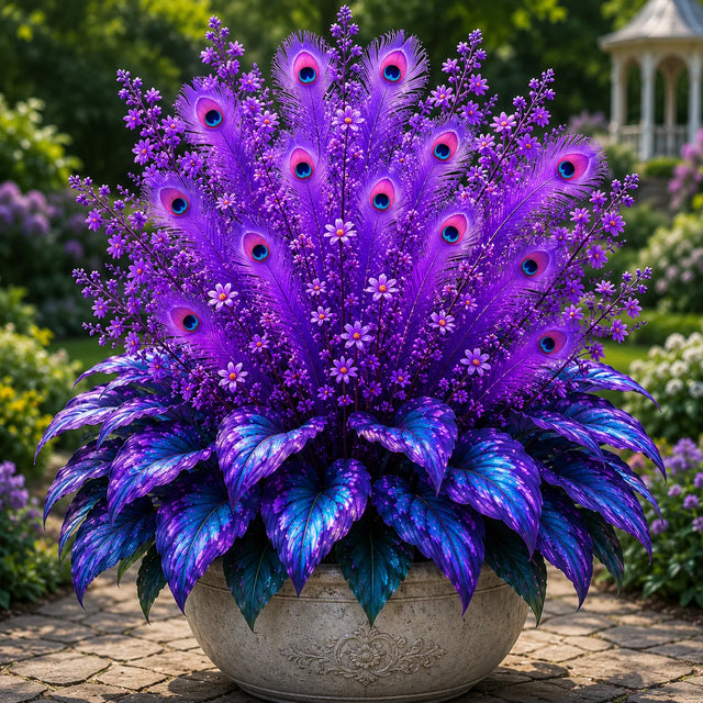 🏠🤗 Peacock Flame Hosta™ – Effortless Beauty For Shady Spaces💥