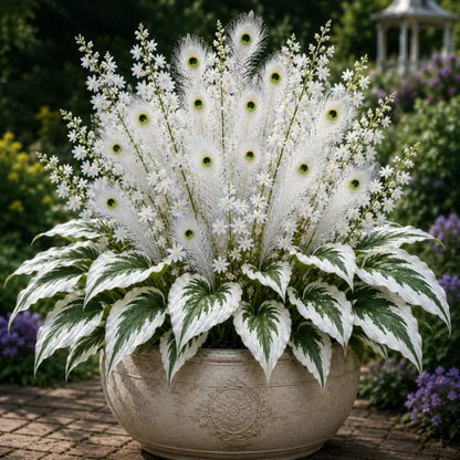 🏠🤗 Peacock Flame Hosta™ – Effortless Beauty For Shady Spaces💥