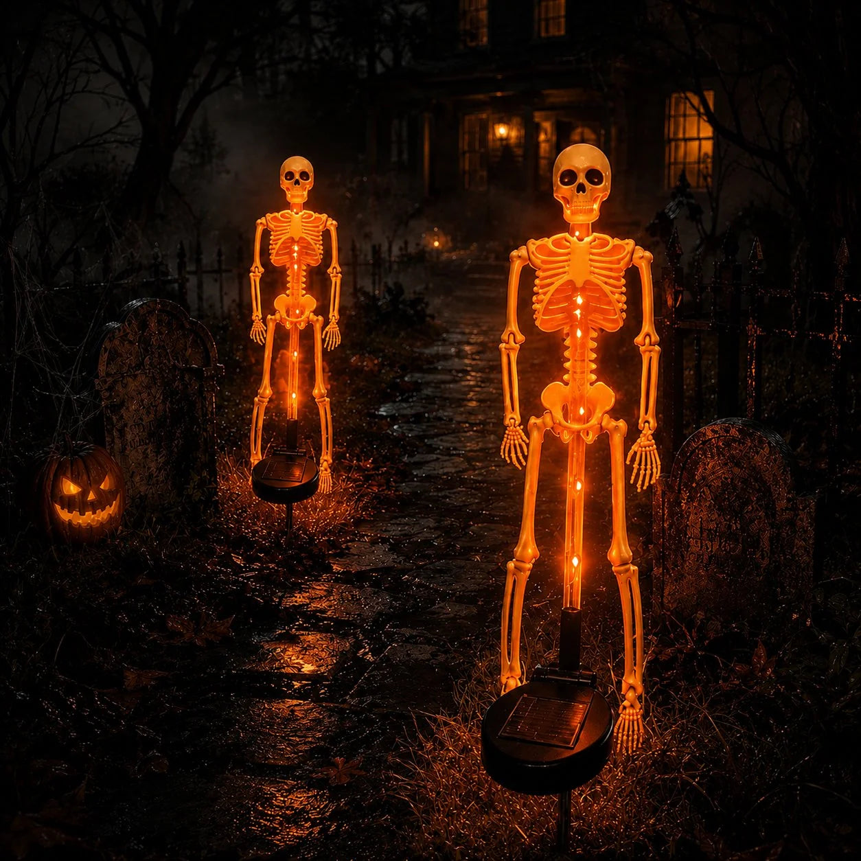 💀 Last Day 50% OFF – Solar Skull Garden Lights with Eerie Color-Changing Glow 🎃