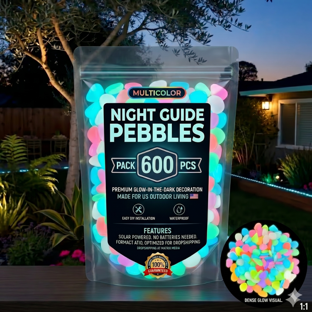 MoonGlow Magic Multicolor Garden Pebbles