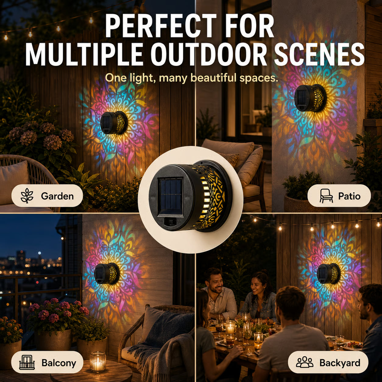 Solar Glow Vintage Garden Lantern