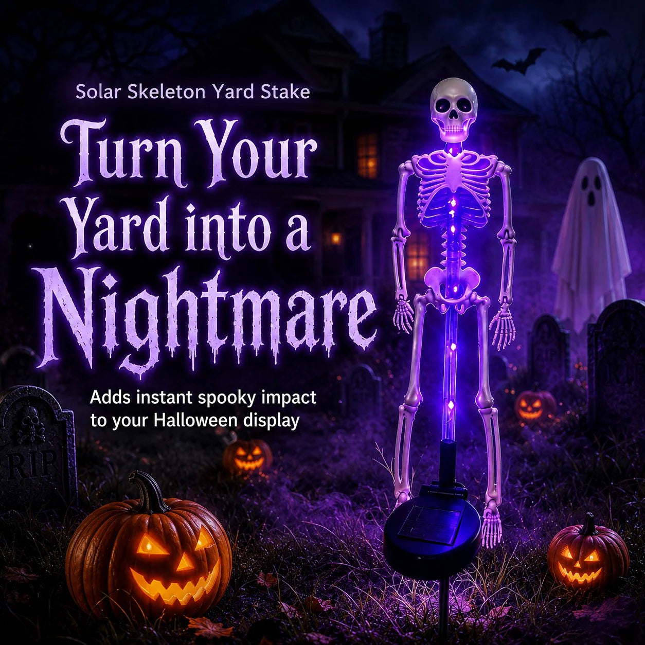 💀 Last Day 50% OFF – Solar Skull Garden Lights with Eerie Color-Changing Glow 🎃