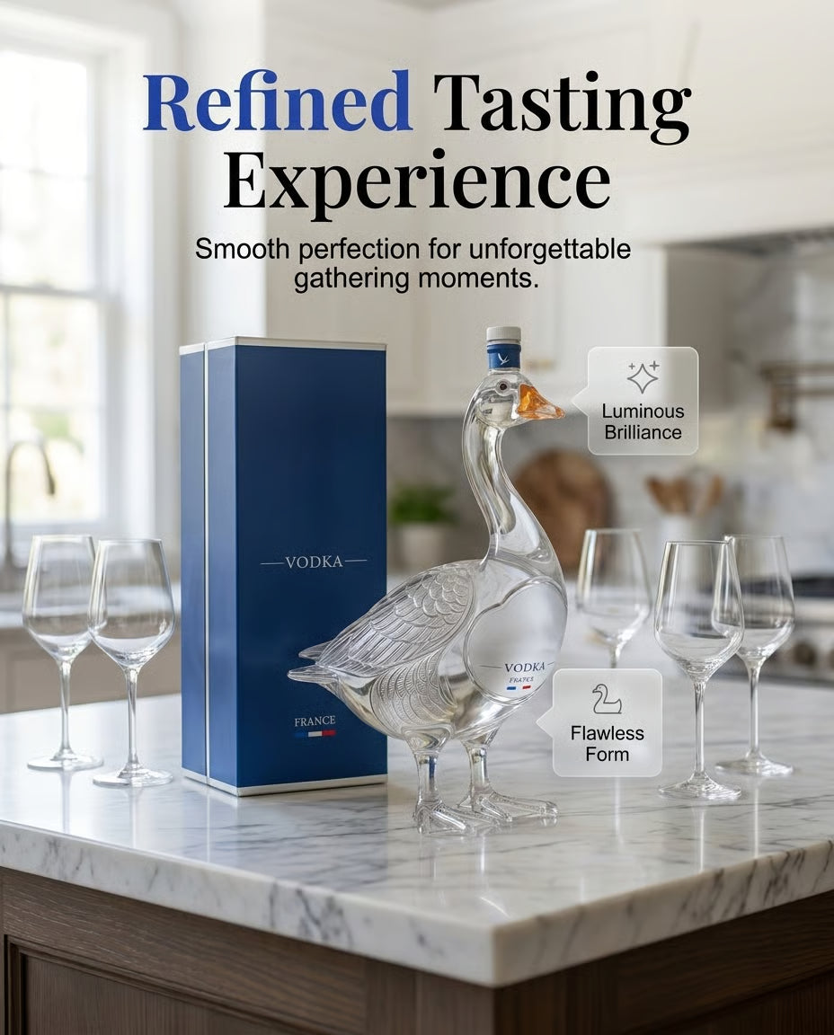 Goose Shaped Glass Liquor Decanter