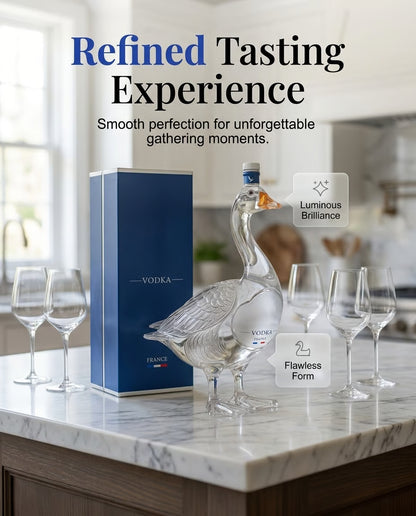 Goose Shaped Glass Liquor Decanter
