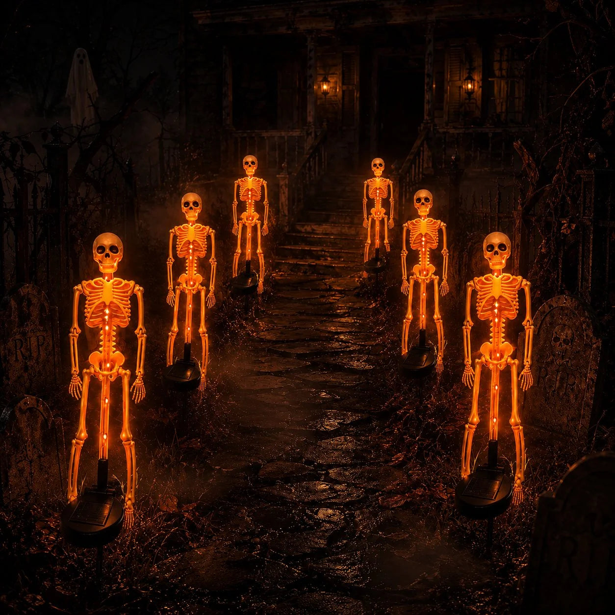 💀 Last Day 50% OFF – Solar Skull Garden Lights with Eerie Color-Changing Glow 🎃