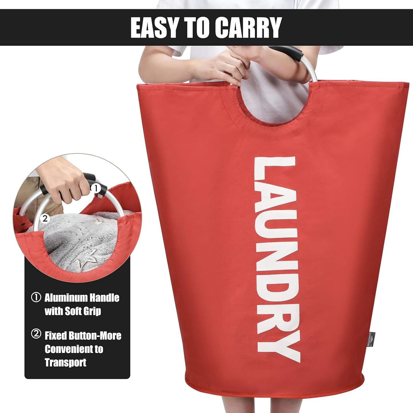 Collapsible XXL Laundry Carrier