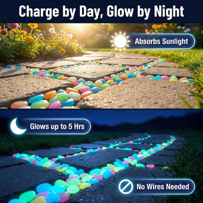 MoonGlow Magic Multicolor Garden Pebbles