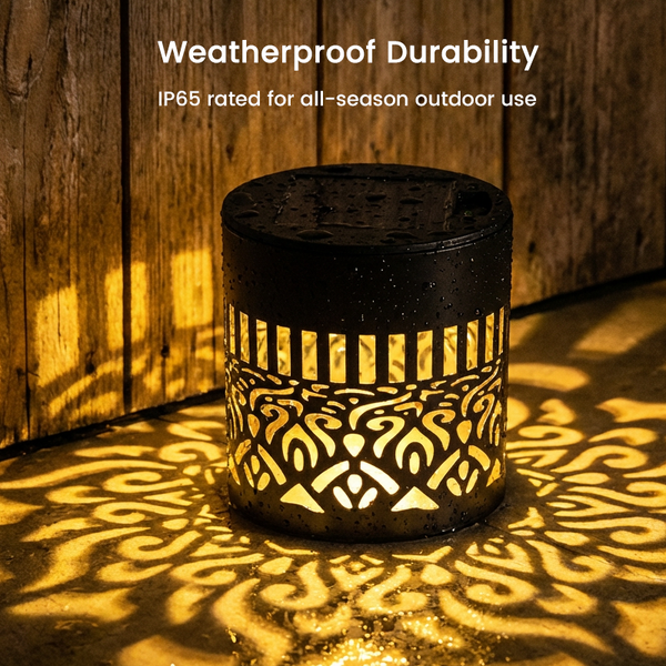 Solar Glow Vintage Garden Lantern