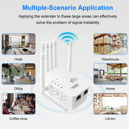 The Velocity Prime: 1200Mbps Ultra-Speed WiFi Repeater