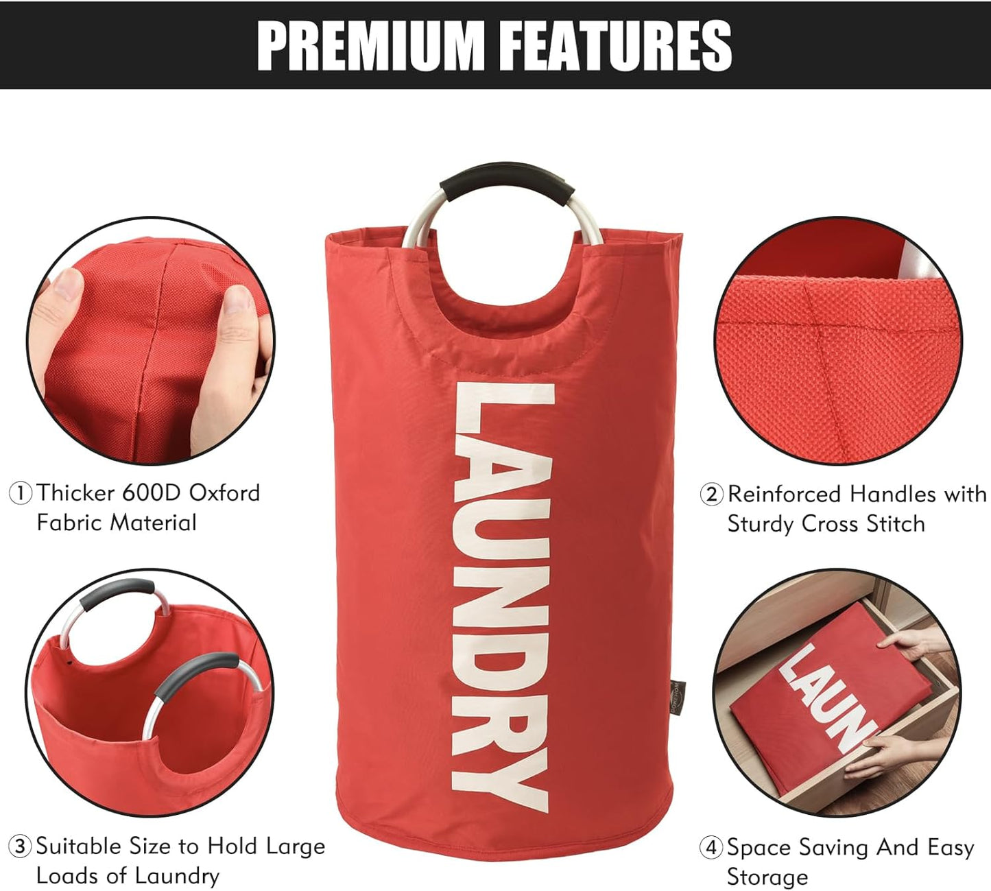 Collapsible XXL Laundry Carrier