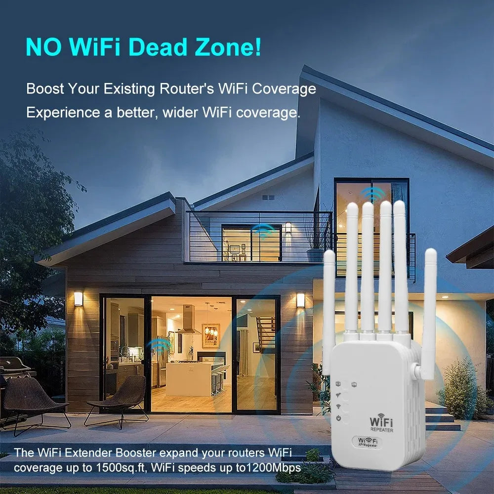 The Velocity Prime: 1200Mbps Ultra-Speed WiFi Repeater