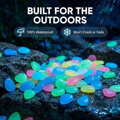 MoonGlow Magic Multicolor Garden Pebbles