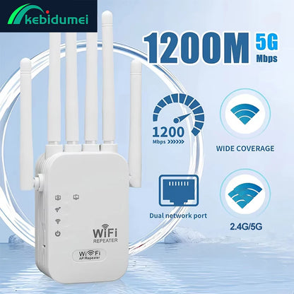 The Velocity Prime: 1200Mbps Ultra-Speed WiFi Repeater