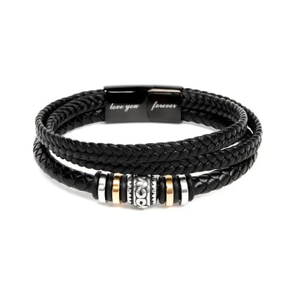 Love You Forever Leather Bracelet
